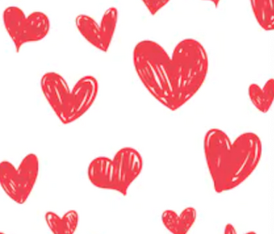 Pre-Order Bullet, DBP, Velvet and Rib Knit fabric Doodle Red Hearts Valentine Shapes makes great bows, head wraps, bummies, and more.