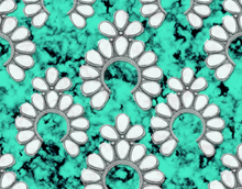Load image into Gallery viewer, Pre-Order Bullet, DBP, Velvet and Rib Knit fabric White Stone Turquoise Western makes great bows, head wraps, bummies, and more.