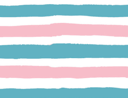 Pre-Order Distressed Pink Blue Stripes Shapes Bullet, DBP, Rib Knit, Cotton Lycra + other fabrics