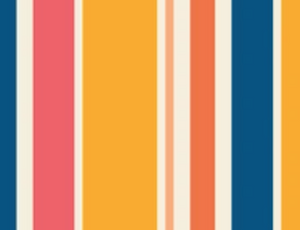 Pre-Order Retro Stripes Shapes Bullet, DBP, Rib Knit, Cotton Lycra + other fabrics