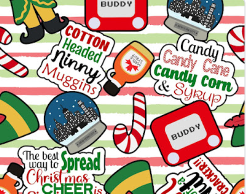 Pre-Order Elf Spread Christmas Cheer Character Bullet, DBP, Rib Knit, Cotton Lycra + other fabrics
