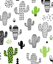 Load image into Gallery viewer, Pre-Order Bullet, DBP, Velvet and Rib Knit fabric Black, White, Green Cactus Floral makes great bows, head wraps, bummies, and more.