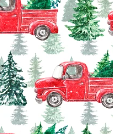 Pre-Order Bullet, DBP, Velvet and Rib Knit fabric Christmas Vintage Trucks makes great bows, head wraps, bummies, and more.