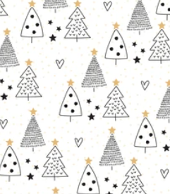 Pre-Order Bullet, DBP, Velvet and Rib Knit fabric Black and White Christmas Tree makes great bows, head wraps, bummies, and more.