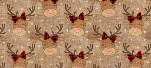 Pre-Order Bullet, DBP, Velvet and Rib Knit fabric Buffalo Plaid Deer Christmas Animals makes great bows, head wraps, bummies, and more.