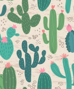 Pre-Order Bullet, DBP, Velvet and Rib Knit fabric Cactus Succulents Floral makes great bows, head wraps, bummies, and more.