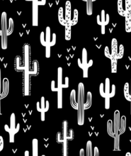 Load image into Gallery viewer, Pre-Order Bullet, DBP, Velvet and Rib Knit fabric Black and White Cactus Floral makes great bows, head wraps, bummies, and more.