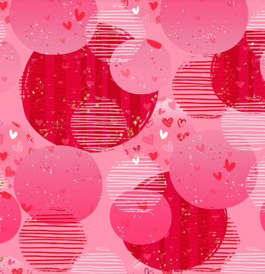 Pre-Order Bullet, DBP, Velvet and Rib Knit fabric Hot Pink Circle Valentine Hearts Shapes makes great bows, head wraps, bummies, and more.