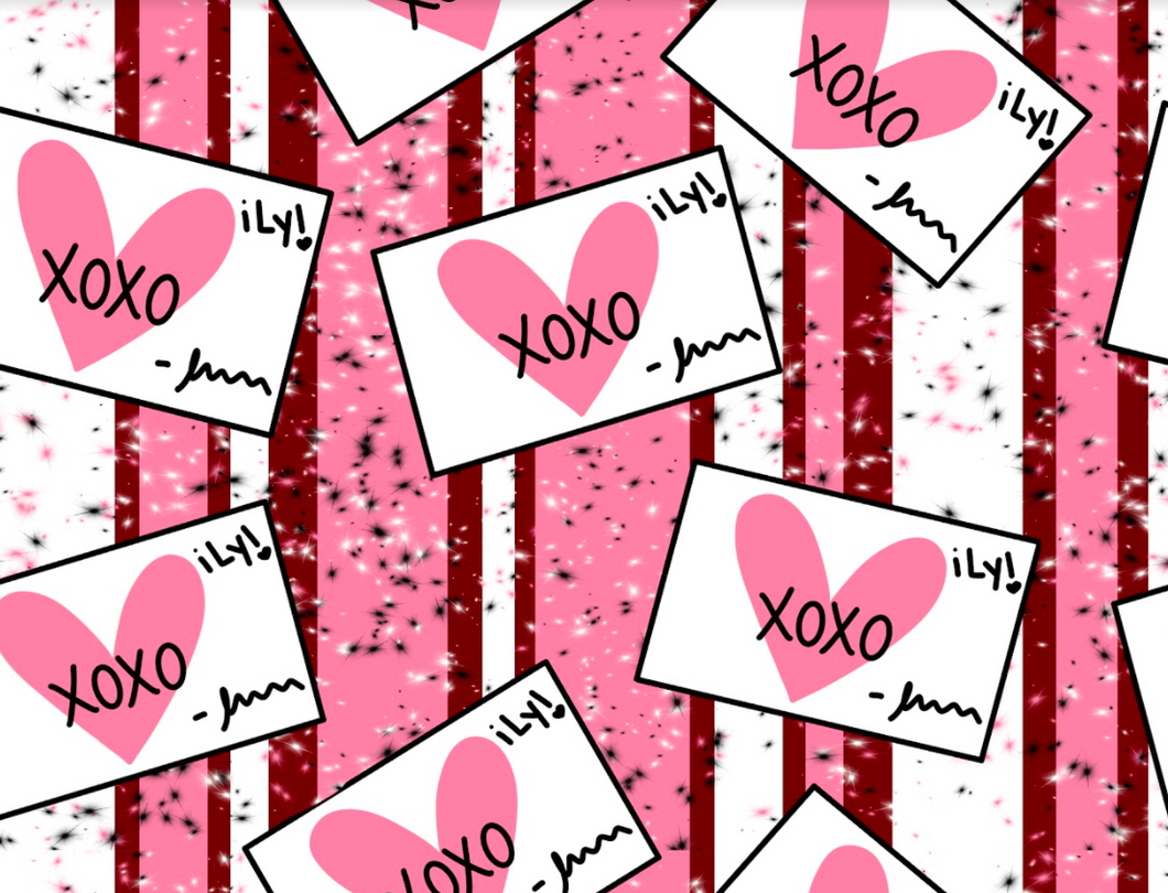 Pre-Order Bullet, DBP, Velvet and Rib Knit fabric Love Notes Valentine Hearts Shapes makes great bows, head wraps, bummies, and more.
