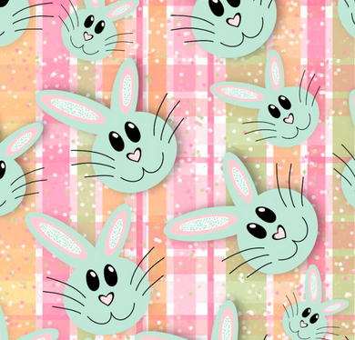 Pre-Order Bullet, DBP, Velvet and Rib Knit fabric Plaid Easter Bunny Animals Shapes makes great bows, head wraps, bummies, and more.