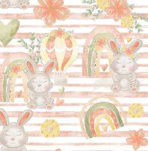 Pre-Order Bullet, DBP, Velvet and Rib Knit fabric Easter Bunny Rainbows Seasons Floral Animals makes great bows, head wraps, bummies, and more.