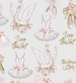 Pre-Order Bullet, DBP, Velvet and Rib Knit fabric Love Ballet Swans Sports/Teams Animals Girl makes great bows, head wraps, bummies, and more.