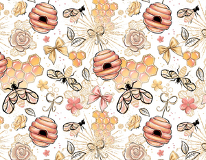 Pre-Order Glam Honey Bees Animals Bullet, DBP, Rib Knit, Cotton Lycra + other fabrics