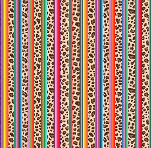 Pre-Order Striped Serape Cheetah Animals Bullet, DBP, Rib Knit, Cotton Lycra + other fabrics