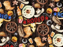 Load image into Gallery viewer, Pre-Order Bullet, DBP, Velvet and Rib Knit fabric It&#39;s Rodeo Time Ya&#39;ll Western Boy Print makes great bows, head wraps, bummies, and more.