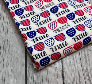 Pre-Order Bullet, DBP, Velvet and Rib Knit fabric Fourth of July 'MERICA makes great bows, head wraps, bummies, and more.