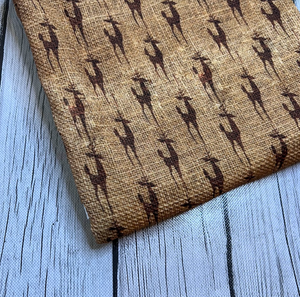 Ready to Ship Bullet Brown Deer Christmas Burlap Animals makes great bows, head wraps, bummies, and more.