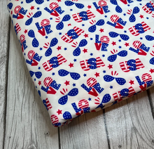 Load image into Gallery viewer, Ready to Ship DBP Fourth of July USA!! makes great bows, head wraps, bummies, and more.