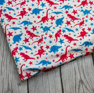 Ready to Ship DBP Fourth of July Dinosaurs makes great bows, head wraps, bummies, and more.