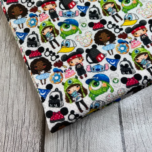 Ready to Ship Bullet Magic Kingdom Characters makes great bows, head wraps, bummies, and more.