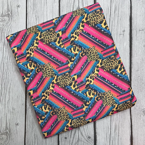 Ready to Ship Bullet Western Cheetah Serape Animals makes great bows, head wraps, bummies, and more.