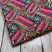 Load image into Gallery viewer, Ready to Ship Bullet Western Cheetah Serape Animals makes great bows, head wraps, bummies, and more.