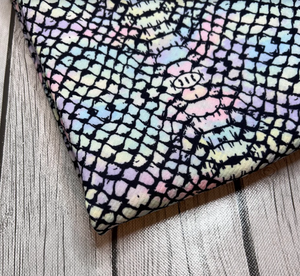 Ready to ship Bullet Pastel Snakeskin Animal makes great bows, head wraps, bummies, and more.