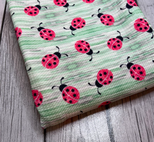 Load image into Gallery viewer, Ready to Ship Bullet Ladybug Love Animals makes great bows, head wraps, bummies, and more.