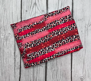 Ready To Ship DBP Red Cheetah Brushstrokes Animals Paint Splat makes great bows, head wraps, bummies, and more.