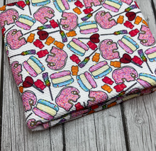 Load image into Gallery viewer, Ready to Ship Bullet fabric Circus Animals Cookies Food makes great bows, head wraps, bummies, and more.