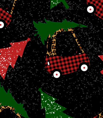 Pre-Order Bringing Home the Christmas Tree Bullet, DBP, Rib Knit, Cotton Lycra + other fabrics