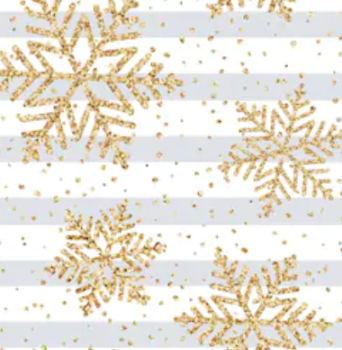 Pre-Order Striped Christmas Snowflakes Bullet, DBP, Rib Knit, Cotton Lycra + other fabrics
