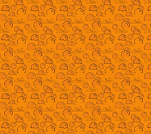 Load image into Gallery viewer, Pre-Order Orange Sea of Poison Apples Halloween Bullet, DBP, Rib Knit, Cotton Lycra + other fabrics