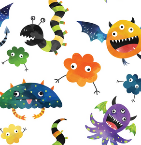 Pre-Order The Cutest Halloween Monsters Bullet, DBP, Rib Knit, Cotton Lycra + other fabrics