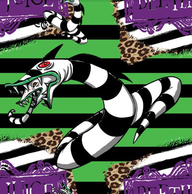 Pre-Order Bullet, DBP, Velvet and Rib Knit Striped Beetlejuice Halloween makes great bows, head wraps, bummies, and more.