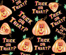 Load image into Gallery viewer, Pre-Order Bullet, DBP, Velvet and Rib Knit Trick or Treat Halloween Pumpkins makes great bows, head wraps, bummies, and more.