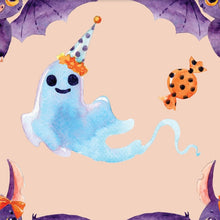 Load image into Gallery viewer, Pre-Order Bullet, DBP, Velvet and Rib Knit Halloween Ghost Party makes great bows, head wraps, bummies, and more.