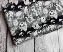 Load image into Gallery viewer, Pre-Order Bullet, DBP, Velvet and Rib Knit Smoky Halloween Ghost makes great bows, head wraps, bummies, and more.