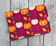 Load image into Gallery viewer, Pre-Order Maroon Cutest Pumpkin Fall Food Bullet, DBP, Rib Knit, Cotton Lycra + other fabrics