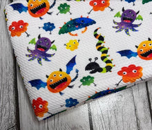 Load image into Gallery viewer, Pre-Order The Cutest Halloween Monsters Bullet, DBP, Rib Knit, Cotton Lycra + other fabrics