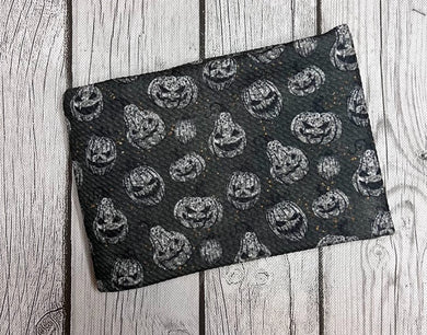 Pre-Order Scary Halloween Pumpkin Faces Bullet, DBP, Rib Knit, Cotton Lycra + other fabrics