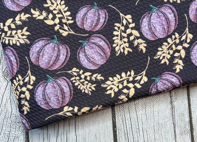Pre-Order Black Pumpkin Fall Food Bullet, DBP, Rib Knit, Cotton Lycra + other fabrics