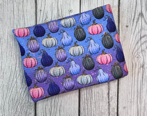 Pre-Order Purple Ombre Pumpkin Fall Food Bullet, DBP, Rib Knit, Cotton Lycra + other fabrics