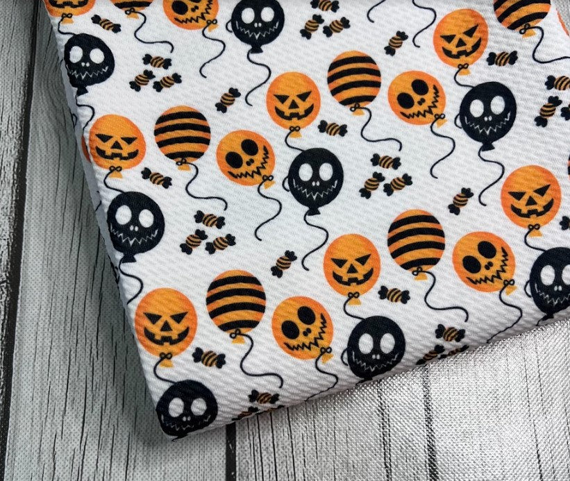 Ready to Ship Bullet fabric Halloween Balloons makes great bows, head wraps, bummies, and more.