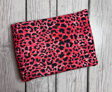 Pre-Order Hot Pink Faux Glitter Cheetah Animals Bullet, DBP, Rib Knit, Cotton Lycra + other fabrics