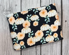 Load image into Gallery viewer, Pre-Order Glamour Fall Floral Pumpkins w/black Bullet, DBP, Rib Knit, Cotton Lycra + other fabrics