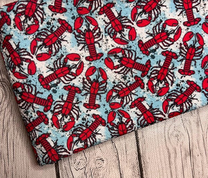Pre-Order Lobster Time Animals Bullet, DBP, Rib Knit, Cotton Lycra + other fabrics