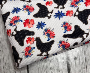 Pre-Order Polka Dot Chicken Animal Floral Bullet, DBP, Rib Knit, Cotton Lycra + other fabrics