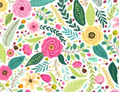 Pre-Order Easter Tulips Floral Bullet, DBP, Rib Knit, Cotton Lycra + other fabrics