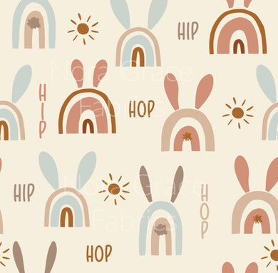 Pre-Order Vintage Easter Bunny Rainbow Seasons Bullet, DBP, Rib Knit, Cotton Lycra + other fabrics